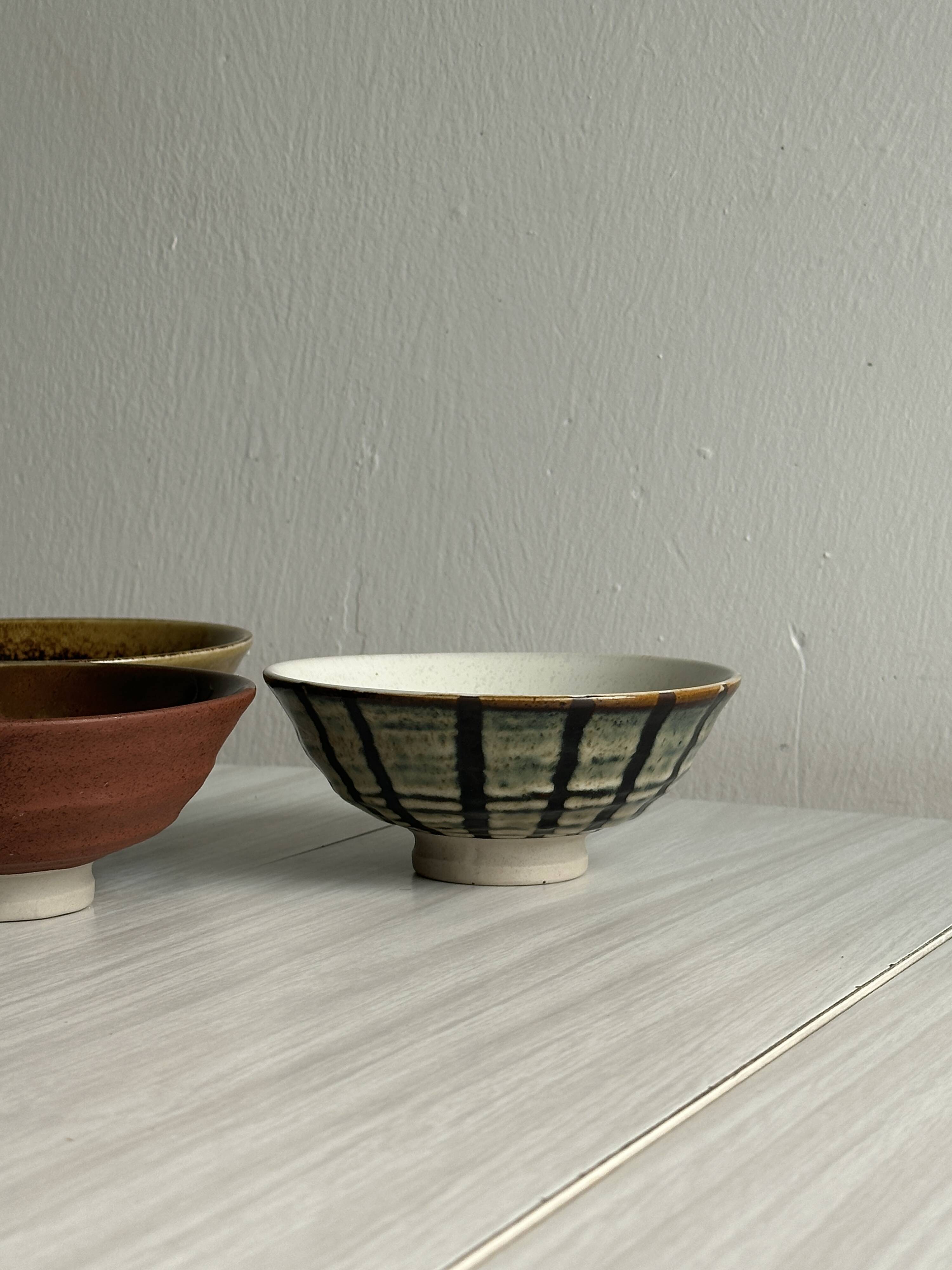 4 designer ceramic bowls