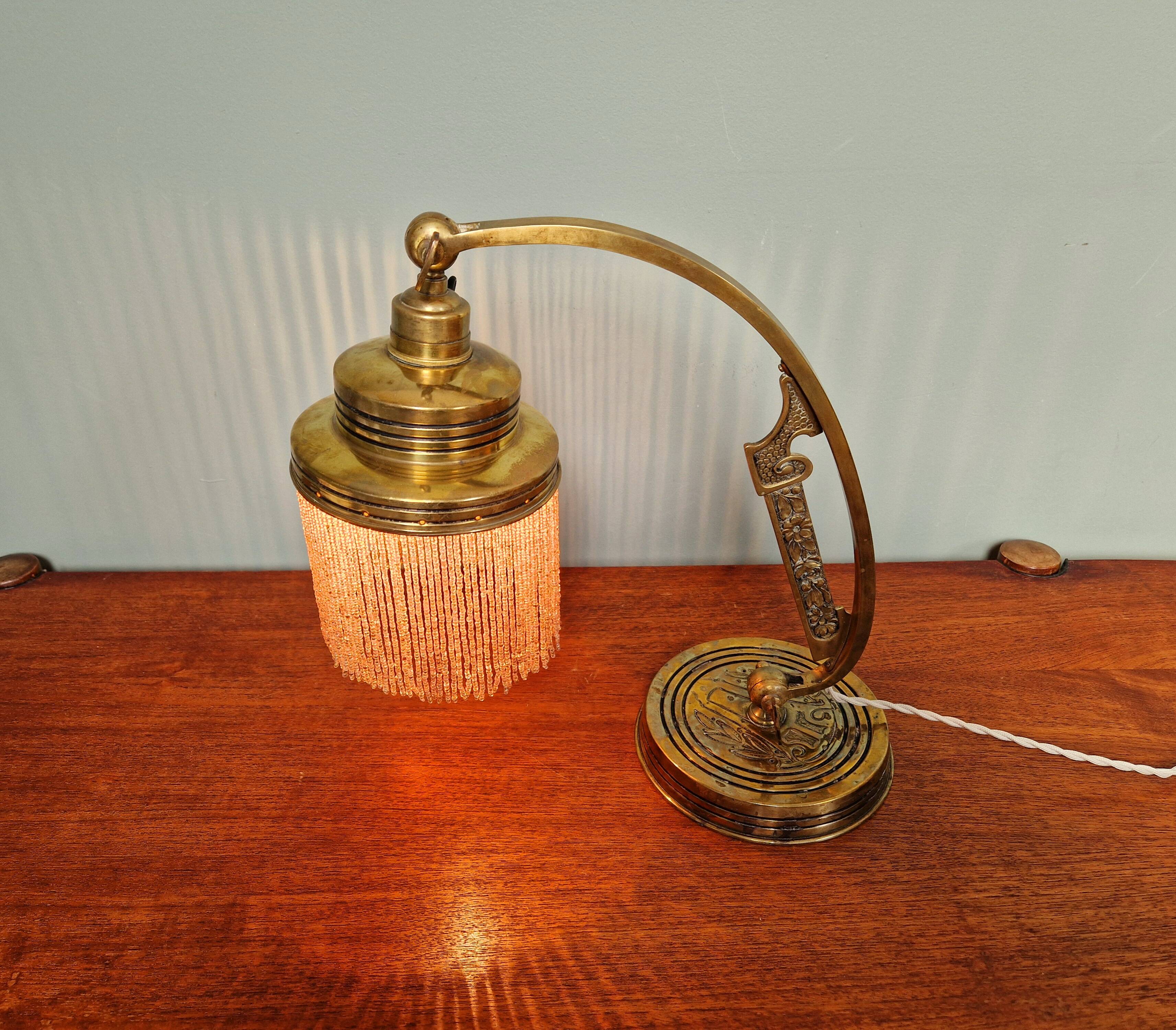 Parisian Art Nouveau Lamp, 1910s
