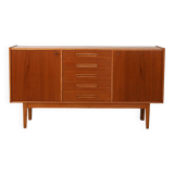 1950s Scandinavian sideboard with inlaid handles