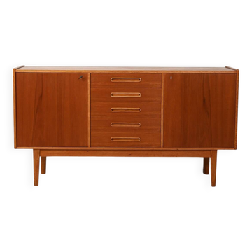 1950s Scandinavian sideboard with inlaid handles