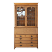 Secrétaire-bibliothèque de style Arts and Crafts anglais, vers 1910