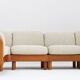 Vintage Danish mid-century corner sofa solid teak by Olsen Laursen 1960s
