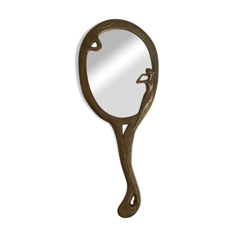 Art Nouveau hand mirror