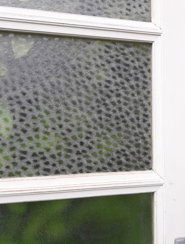 Door vintage translucent glazing