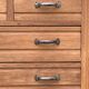 Buffet parisien vitré 1920 bois brut massif