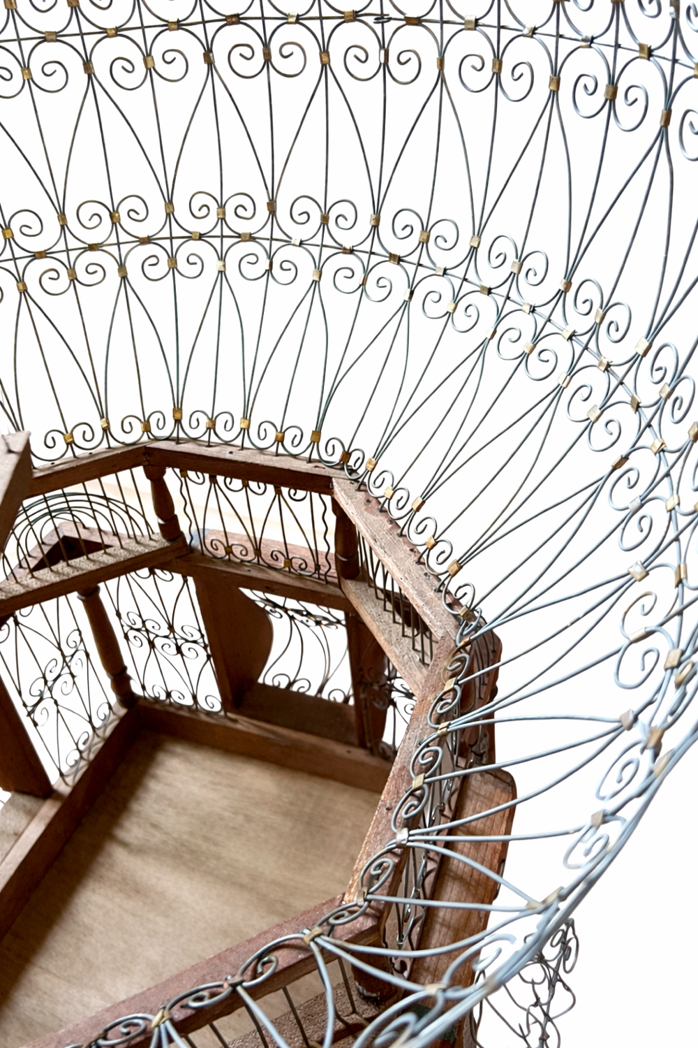 Large vintage Tunisian handmade birdcage