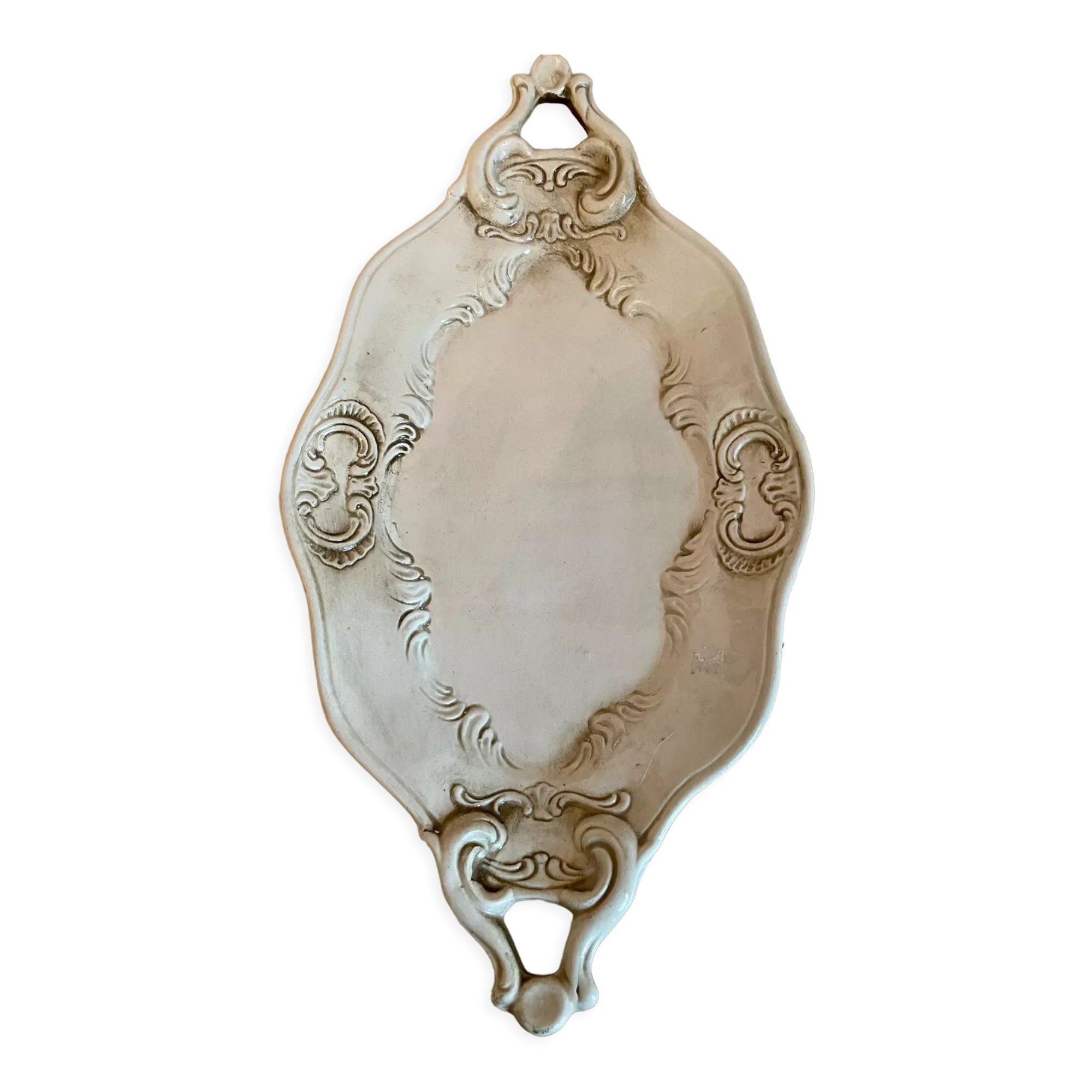 Aged white porcelain dish
