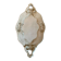 Plat en porcelaine blanc vieilli