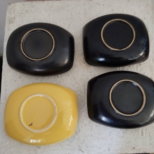 4 coupes céramiques années 50