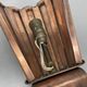 set of 2 copper 25cm Gio Ponti Style Theatre Wall Light Sconces, Italy 1950
