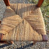 6 Old Straw Chairs