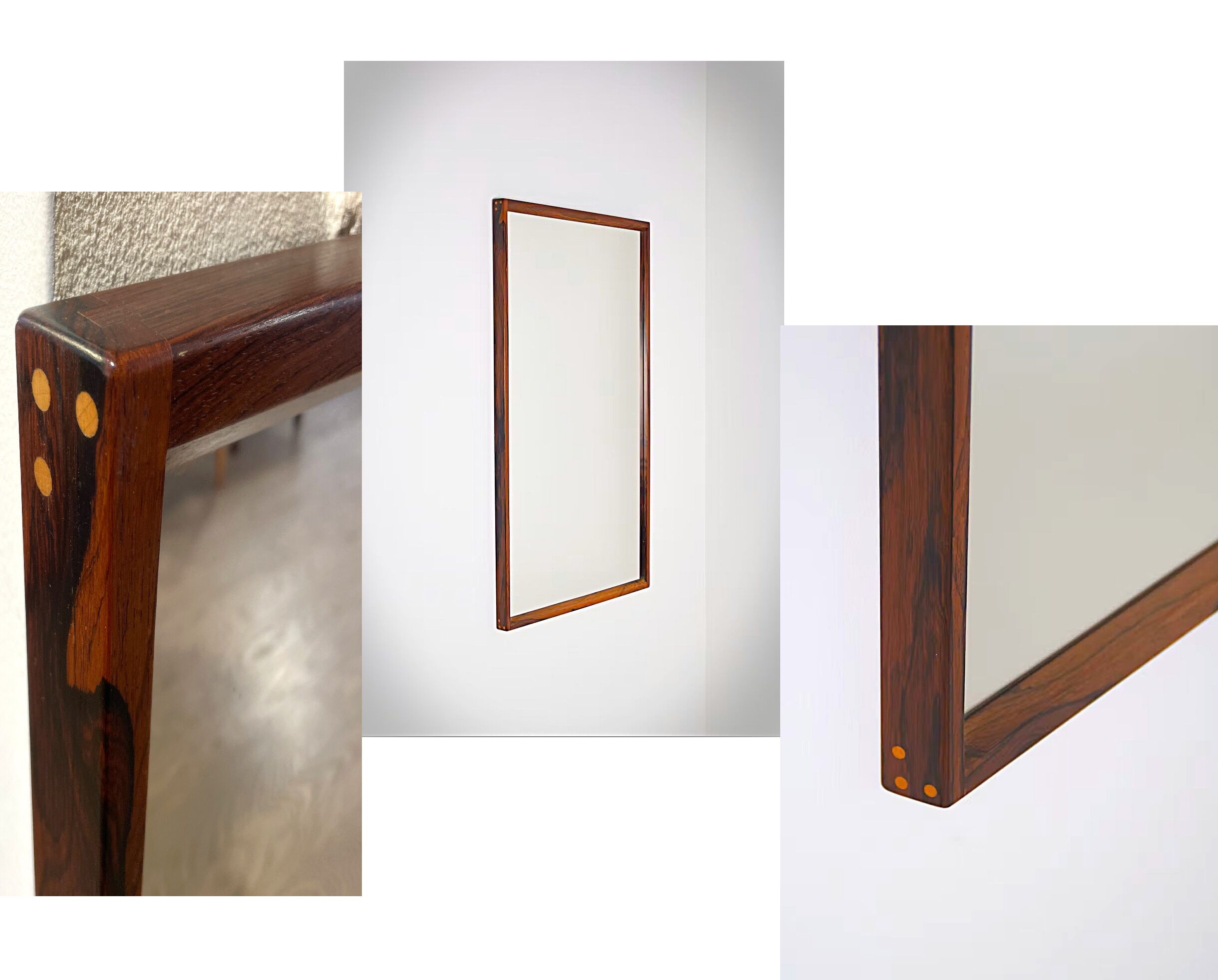Mirror model 146 in rosewood by Kai Kristiansen