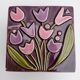 Mithé Espelt - "Tulips" jewelry box in glazed ceramic - 1965