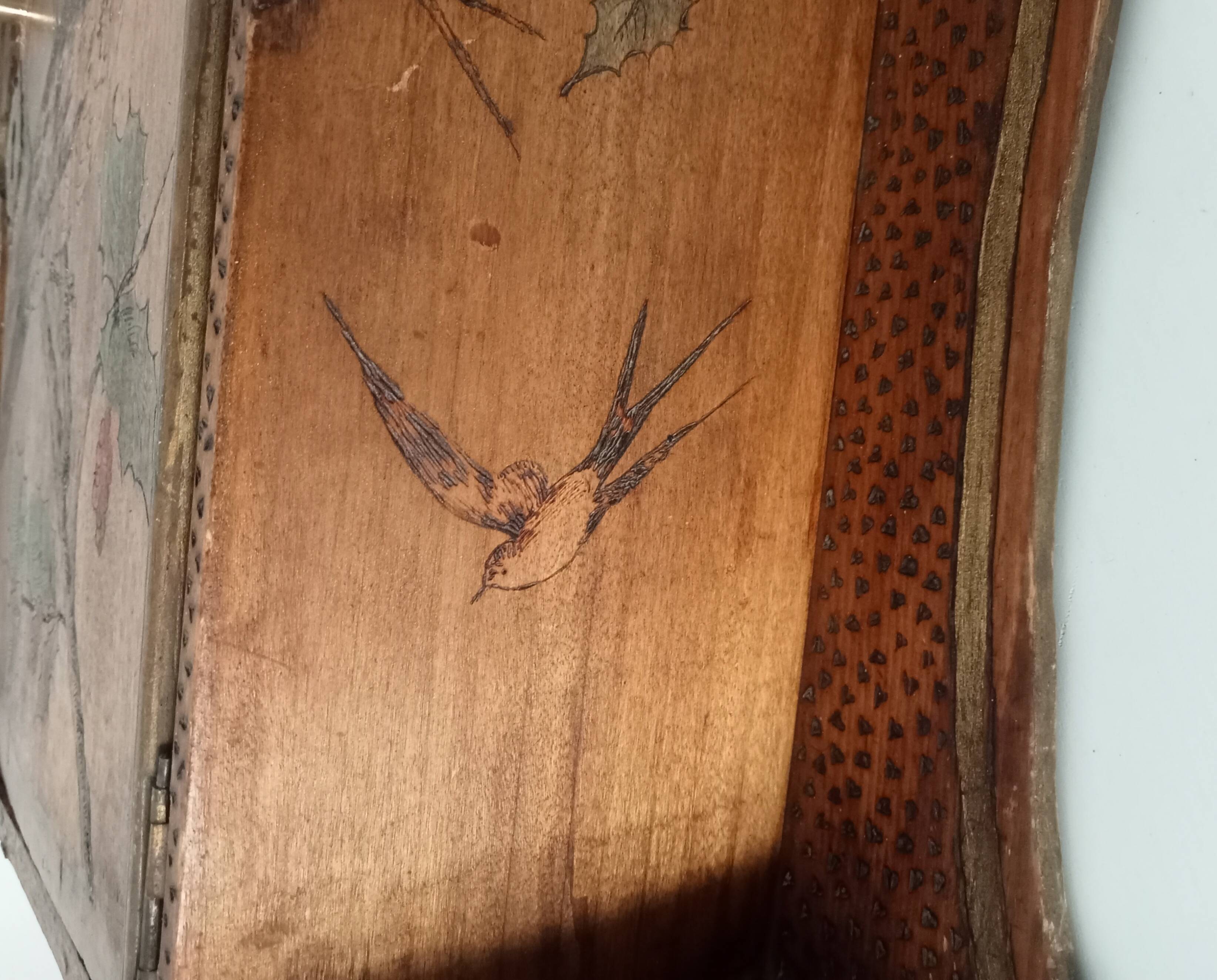 Antique wall cabinet folk art