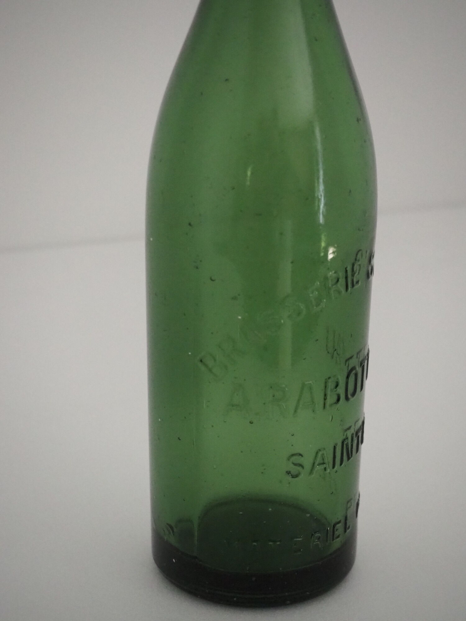 Glass bottle "Brasserie St-Michel - A. Rabotteau - Saintes".