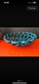 Vintage woven green basket Vallauris