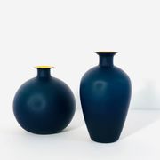 Murano glass vases in the style of Carlo Moretti, Italy 1970s