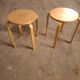 2 stackable stools, vintage 90'S Ikea