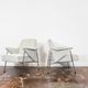 Vintage metal armchairs “Bat” by Wchód Zadziele, Poland, 1960s