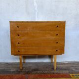vintage oak chest of drawers