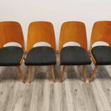 Dining chairs by radomir hoffman for ton, 1950s, set of 4