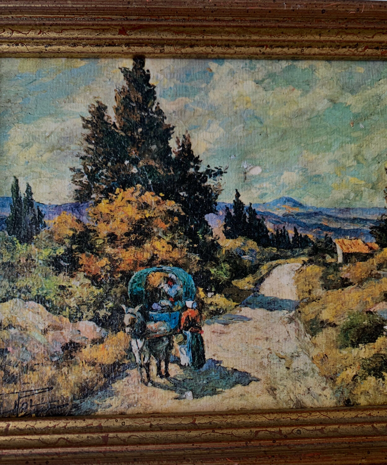 Painting oil on canvas vintage