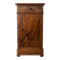 Antique bedside table in solid walnut