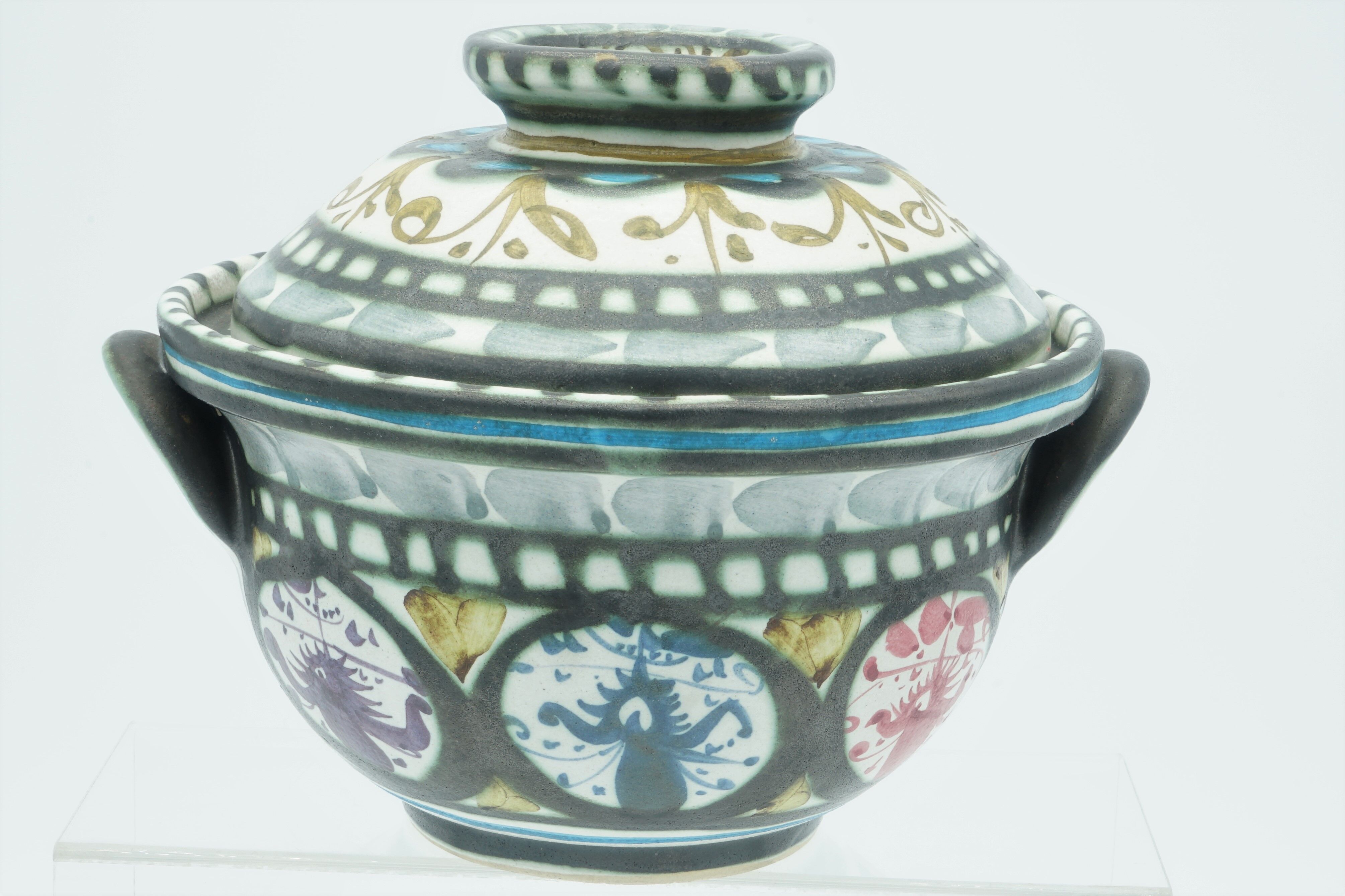 Quimper ceramics, Keraluc André Helguen dish and tureen