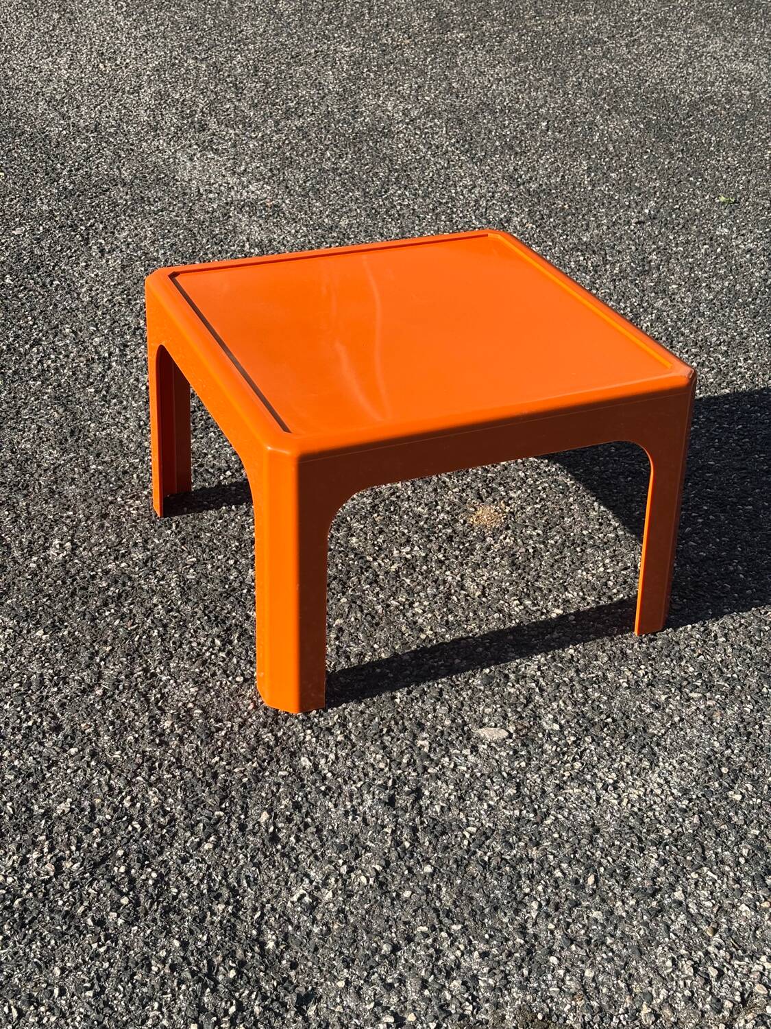 Vintage orange coffee table