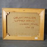 Cottage in Geilertshausen, 1977 – Oil painting by Alexander Michael