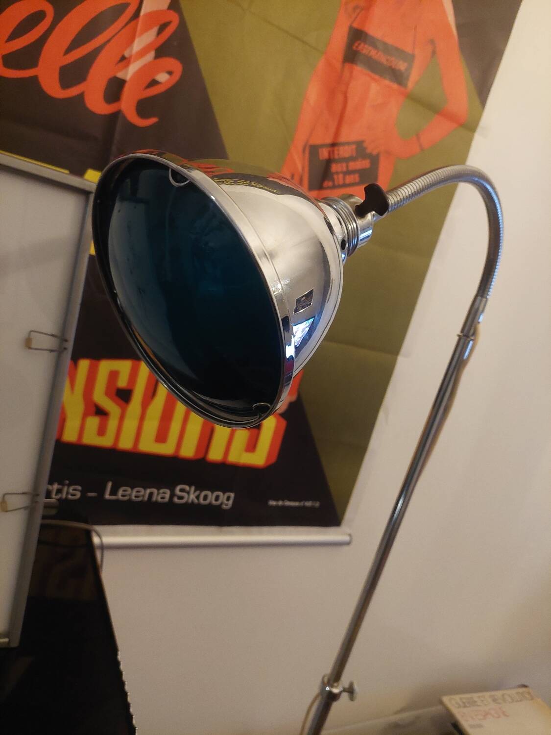 1950s telescopic gooseneck floor lamp