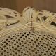 Antique French bergère window bench shabby chic