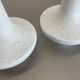 Set of 2 Op Art Biscuit Porcelain Ufo Vases by Edelstein Bavaria, Germany, 1970s