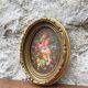 Small vintage flower painting
