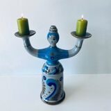 Mexican ceramic candle holder