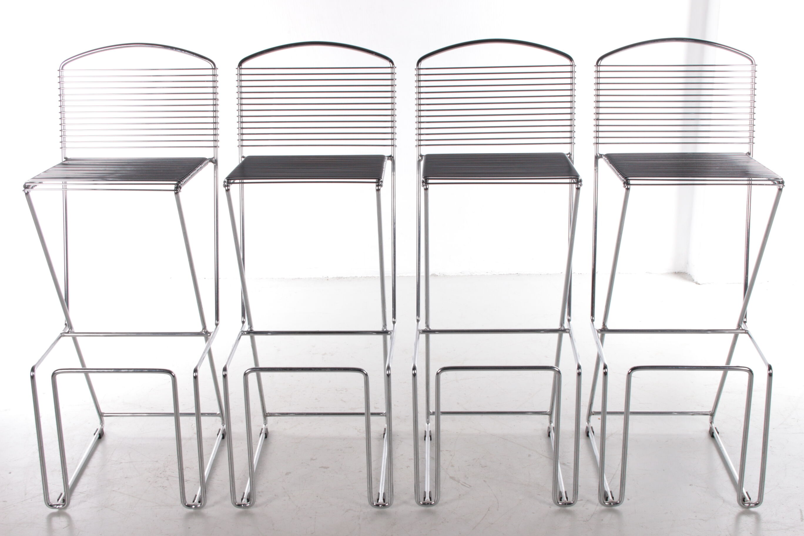 Set of 4 Bar Stools by Till Behrens by Schlubach, 1980