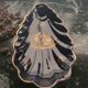Indigo blue procelain shell trinket from Limoges, France.