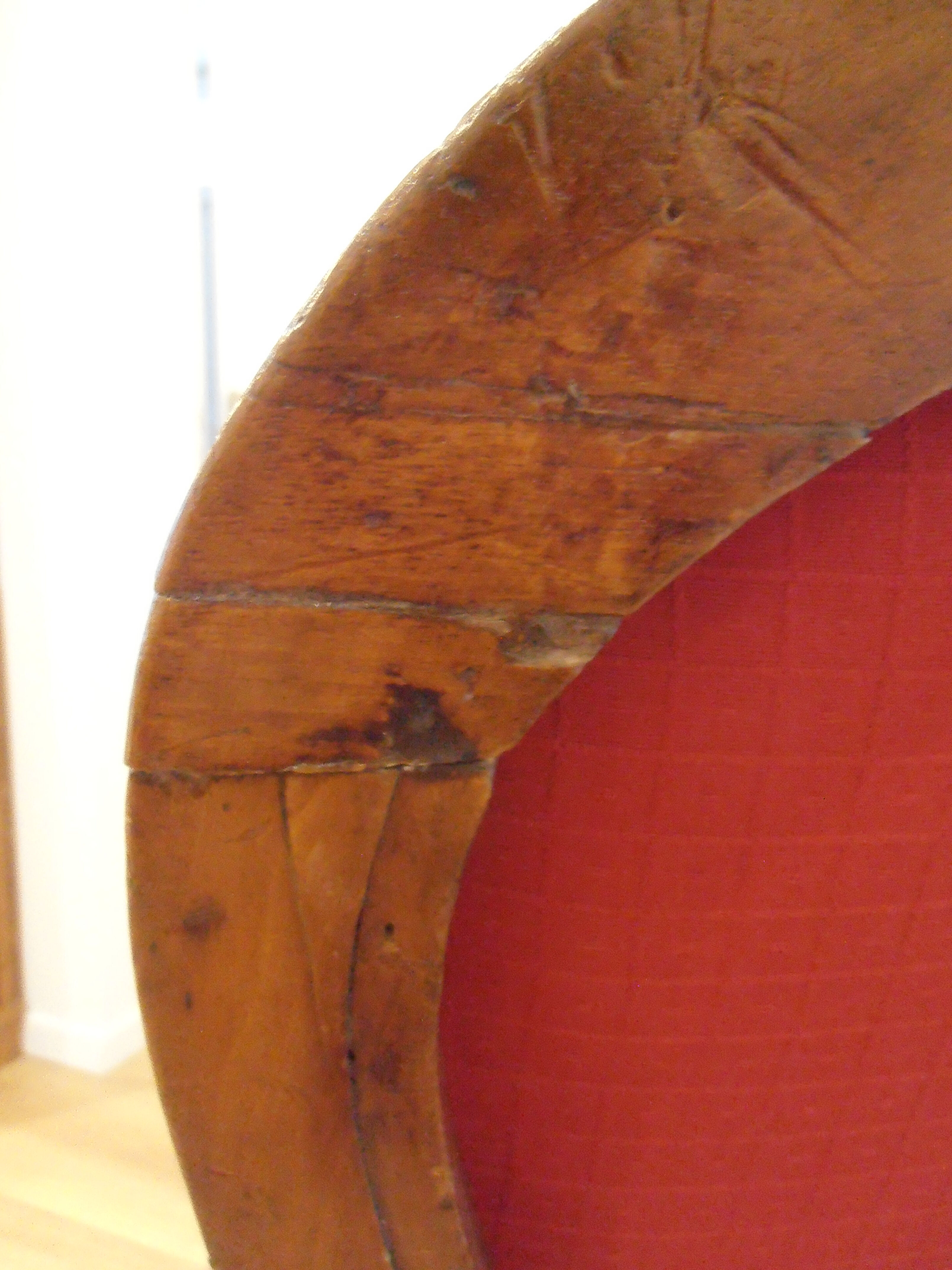 Restored antique armchair reupholstered Louis-Philippe period