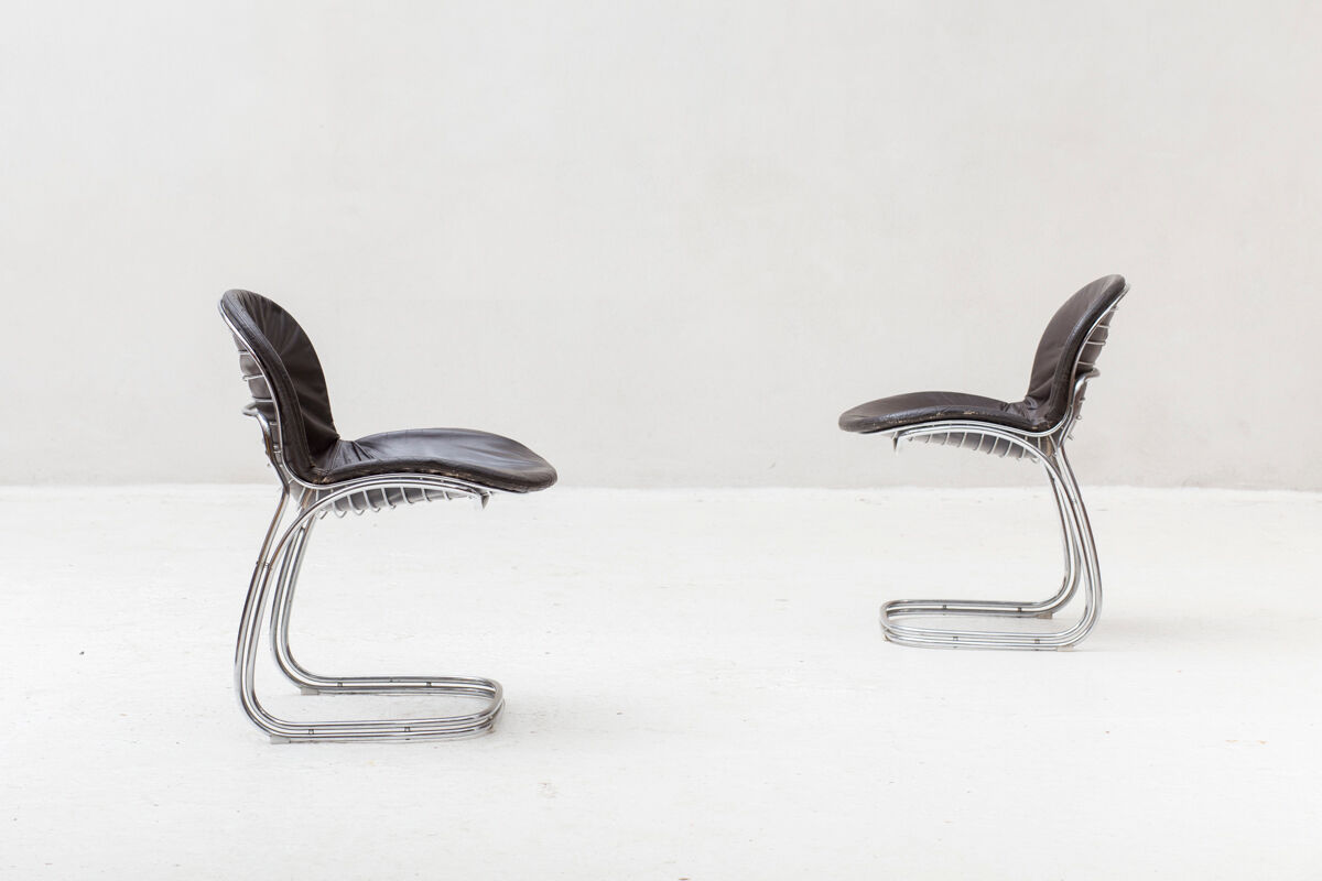 2 ‘Sabrina’ dining chairs by Gastone Rinaldi for Rima, Italy, 1970