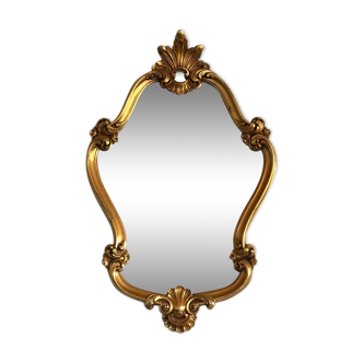 Miroir cadre doré style baroque vintage 60x39cm