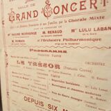 Poster "Grand Concert" - City of Saint-Macaire - 1934