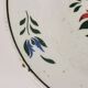 Antique ceramic plate made in France, early 20th century.