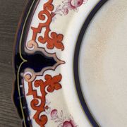 Antique plate in earthenware - English Imari style
