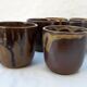 6 stoneware cups