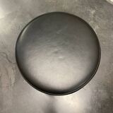 2x Eero Saarinen Tulip Stools black leather Knoll