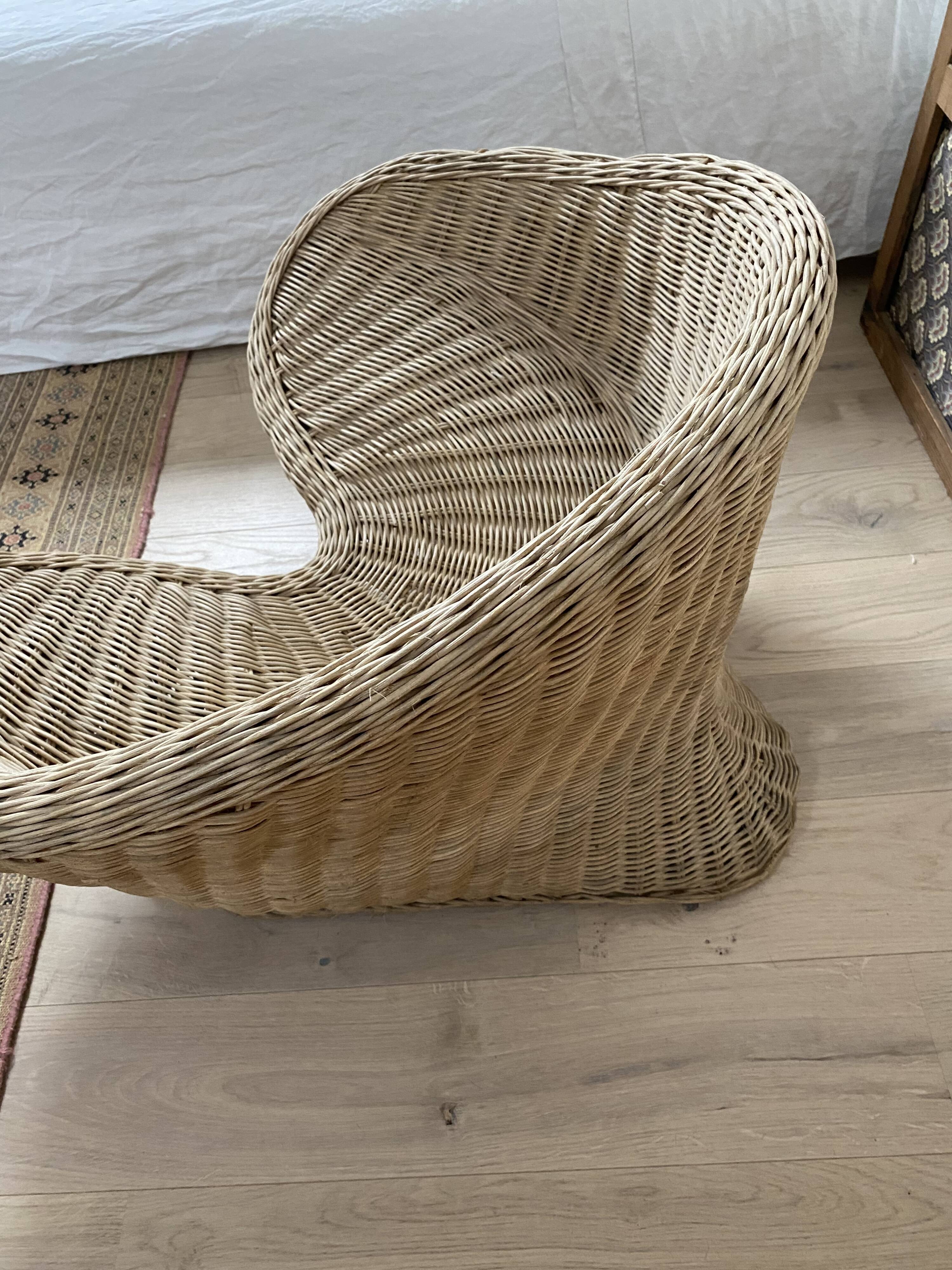 Rattan armchair
