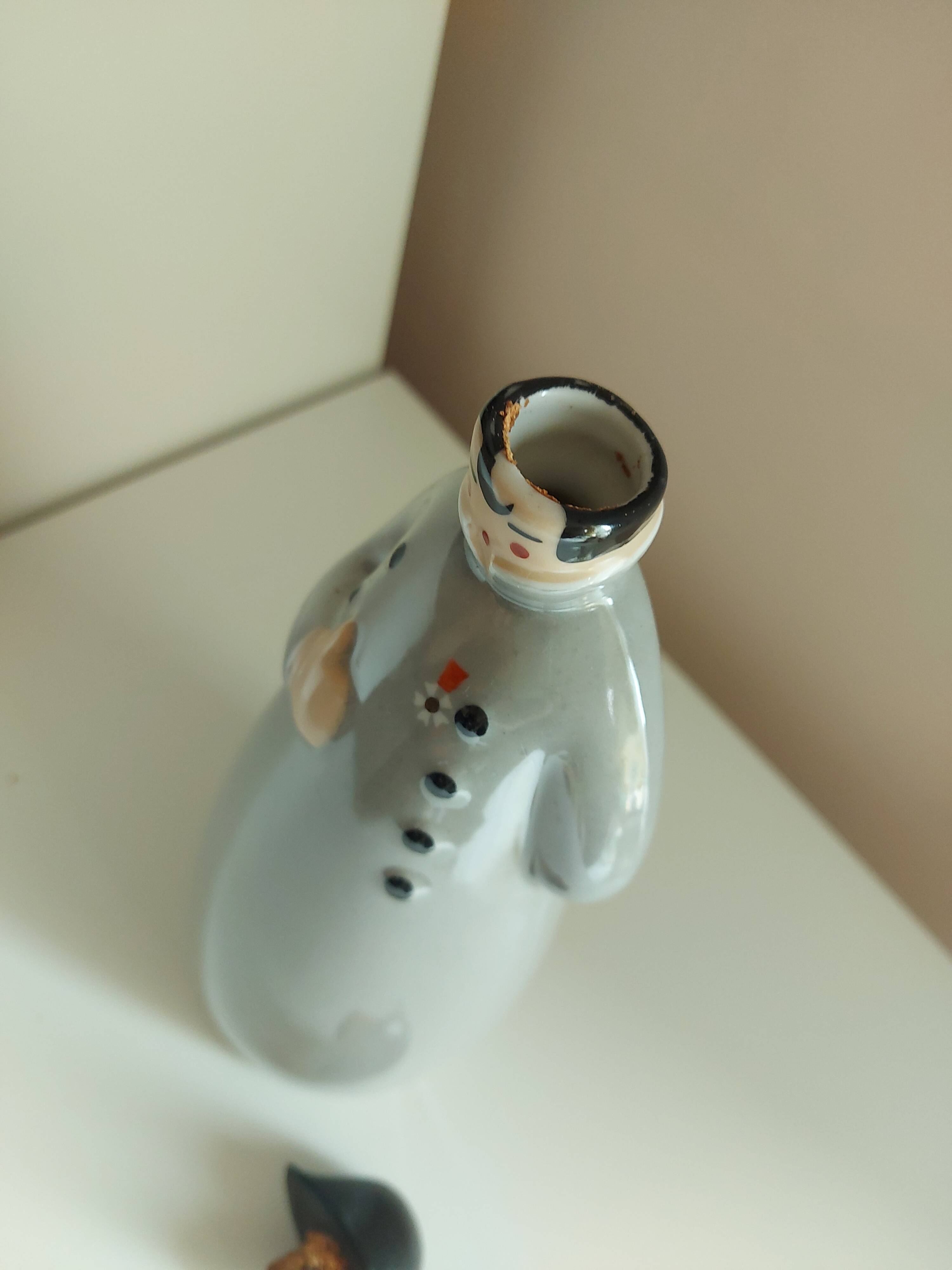Ceramic bottle, robj, napoleon