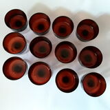 12 glasses, Luminarc Ruby red. Vintage
