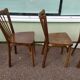 Lot de 4 chaises de bistrot bois Baumann
