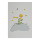 Antoine de Saint-Exupéry: Ecology, The Little Prince plants a tree, lithograph